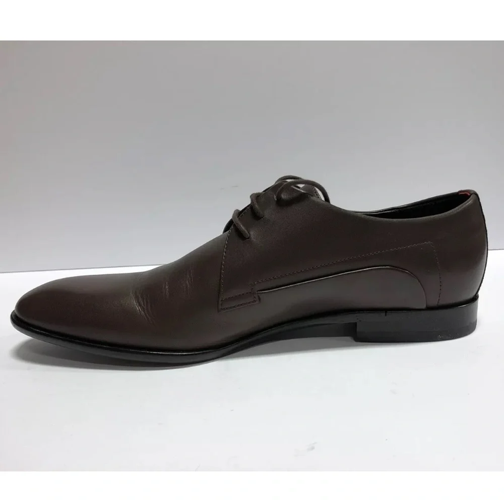 Hugo Boss Men’s Derby Oxford Dress Shoes Brown, Size UK 10.5, US 11.5 M